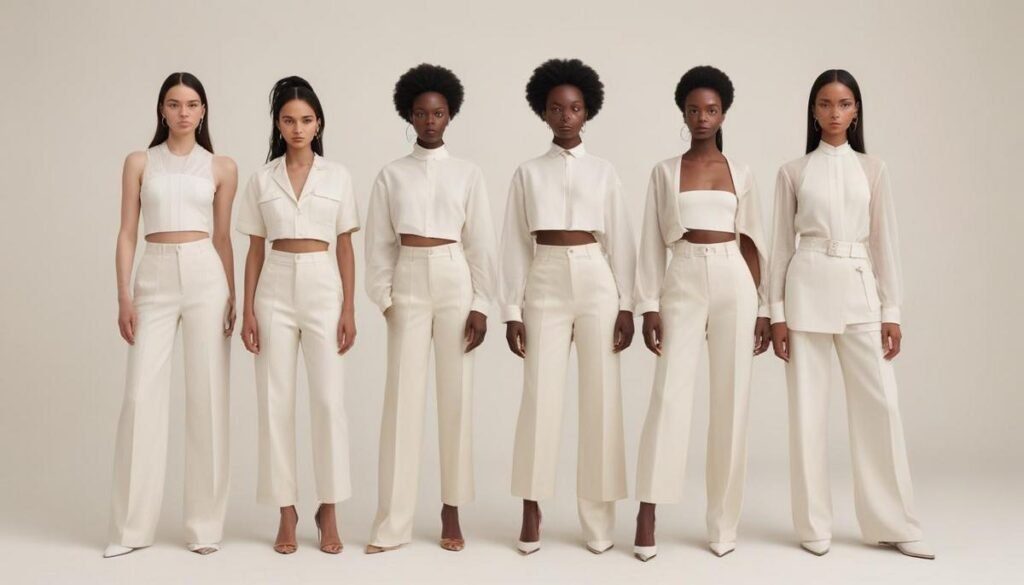 Off-white tendência: looks elegantes e versáteis para dominar 2024